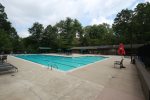 community swimming pool in season